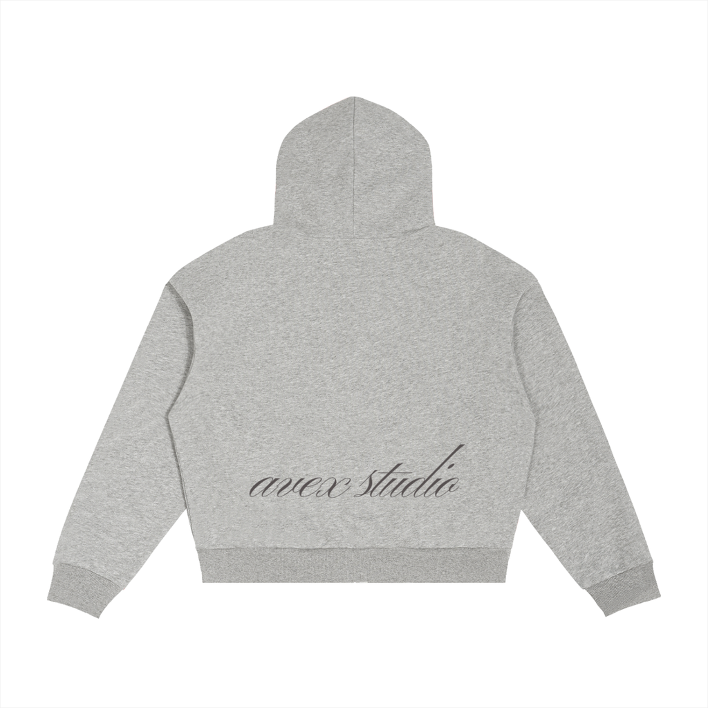 avex Plaid Boxy Zip Hoodie